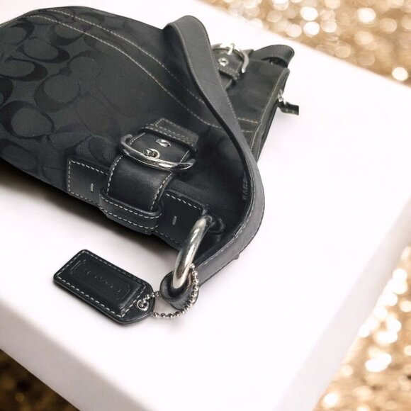 COACH Y2k  Small Duffle Shoulder bag in black - Picture 3 of 11